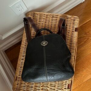 Dooney & Bourke black pebbles leather back pack